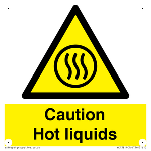 Caution hot liquids